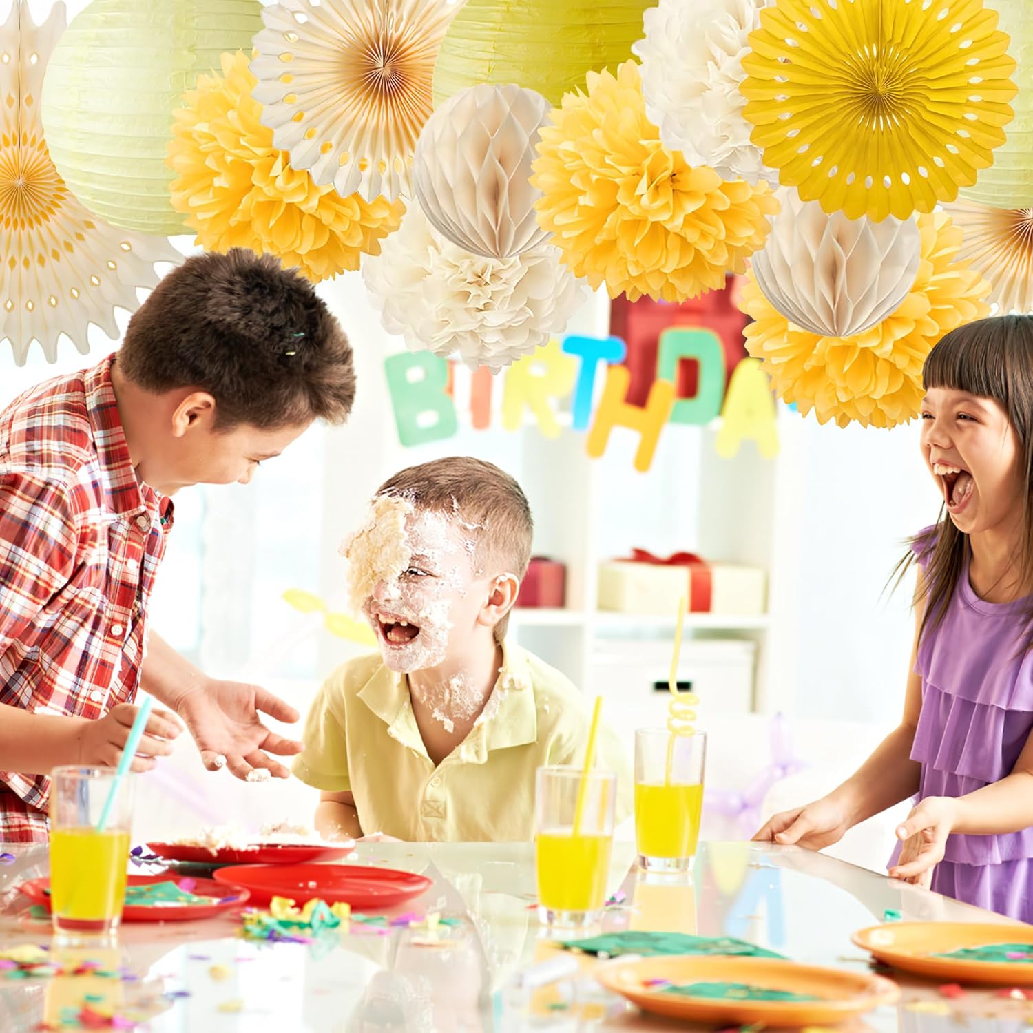 Yellow Party Decorations Yello - Baby Products Moisturizer ulasan dan harga