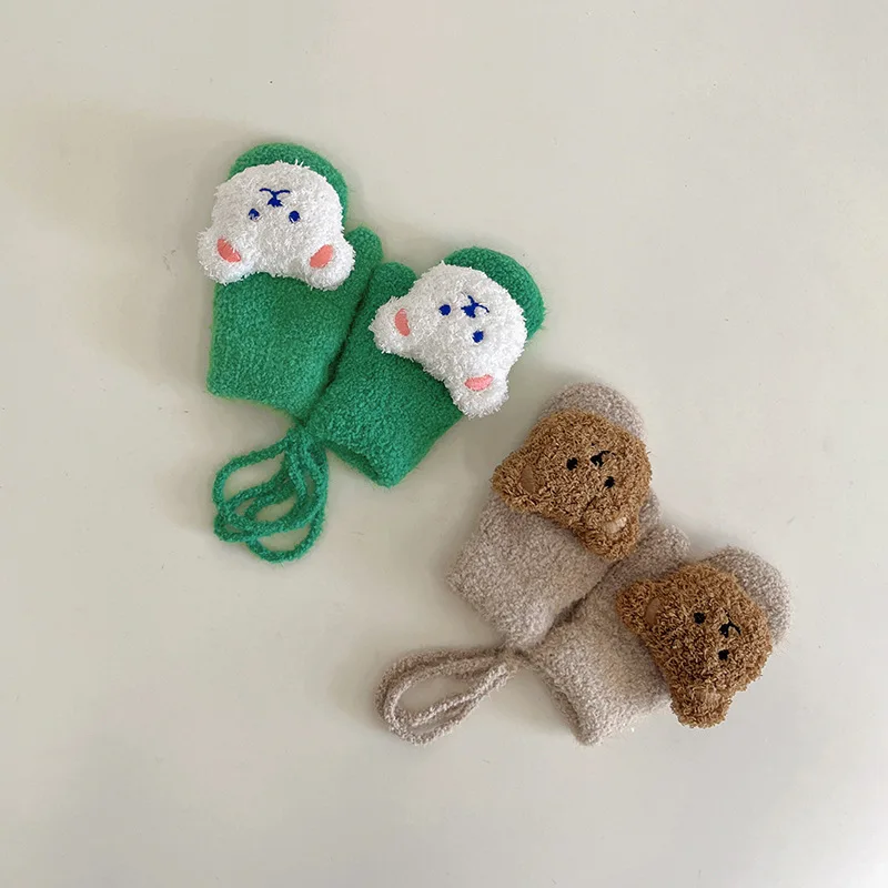 1-4Y Cartoon Bear Baby Mittens - Teething Mitten Baby ulasan dan harga