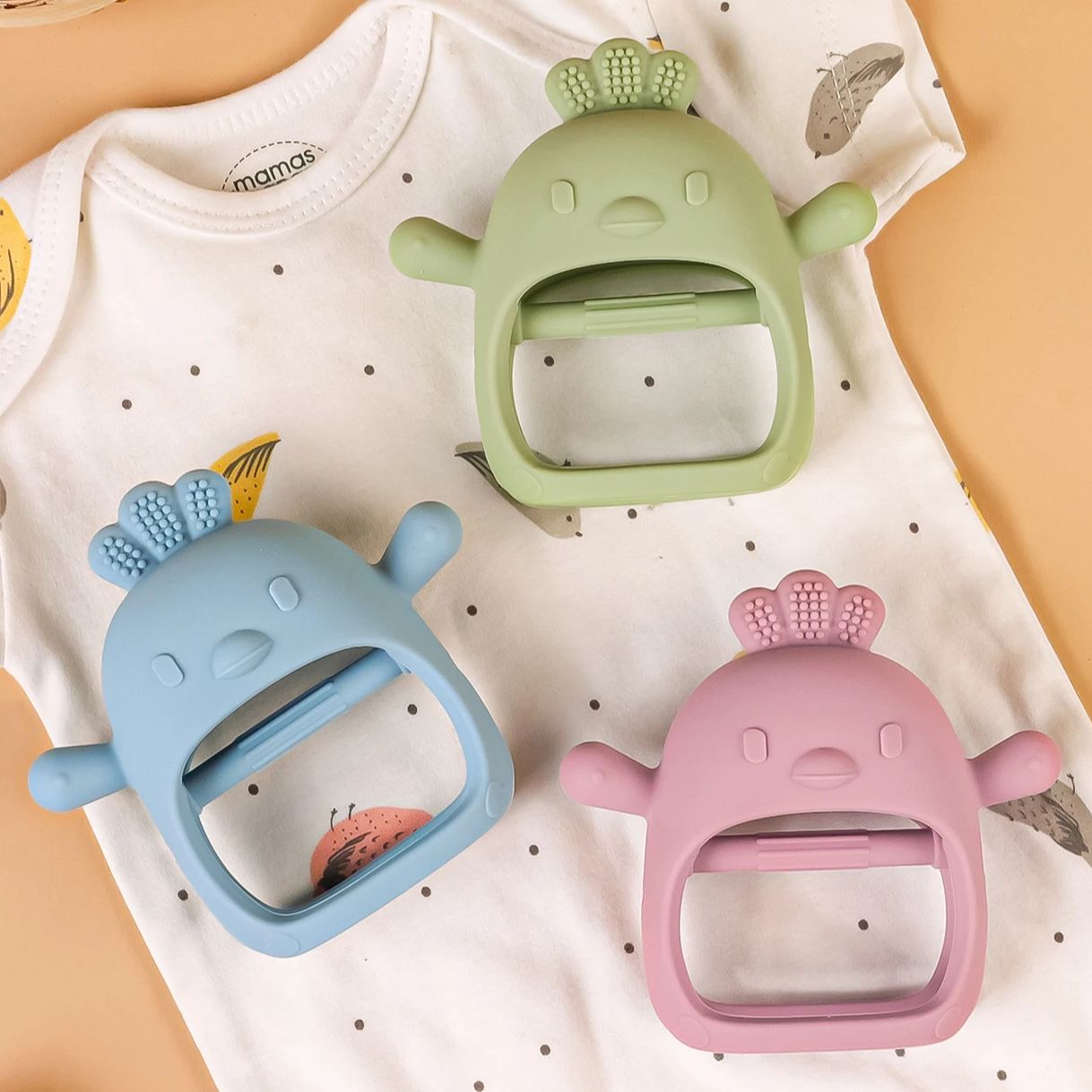 1PC Baby Teether Gloves Kids T - Teething Mitten Baby ulasan dan harga