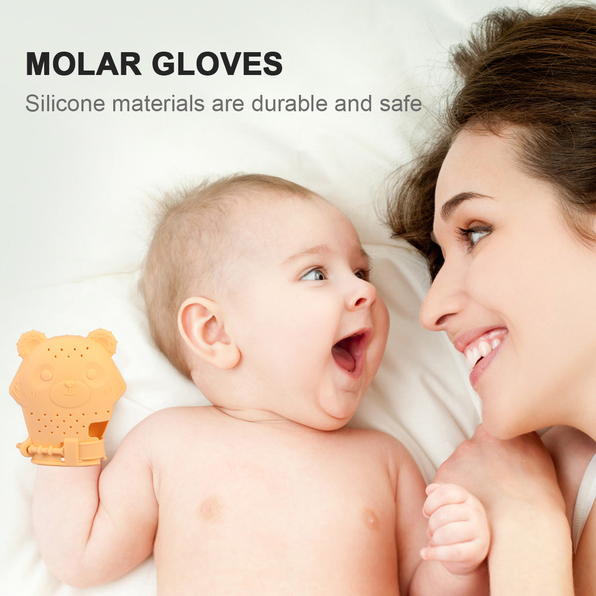 Baby Teether Mitten Silicone S - Teething Mitten Baby ulasan dan harga