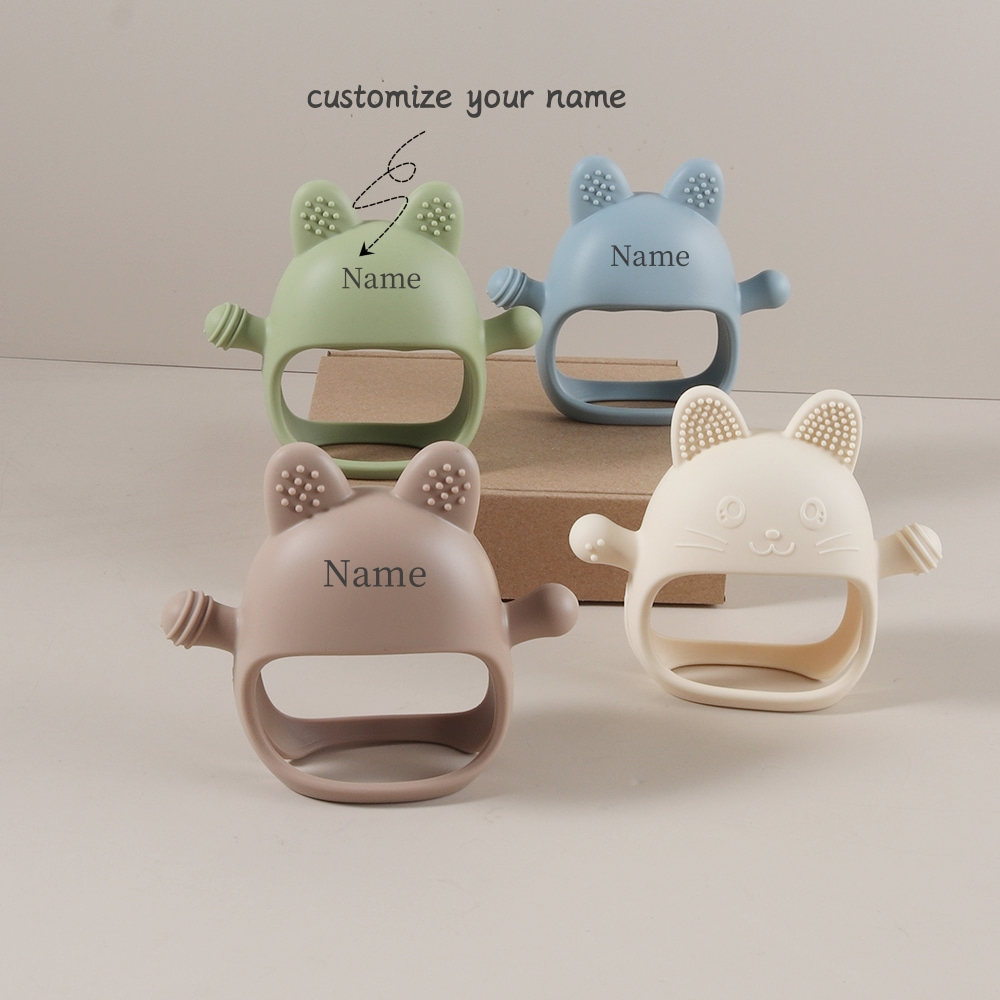 Personalized Baby Teether Cust - Teething Mitten Baby ulasan dan harga