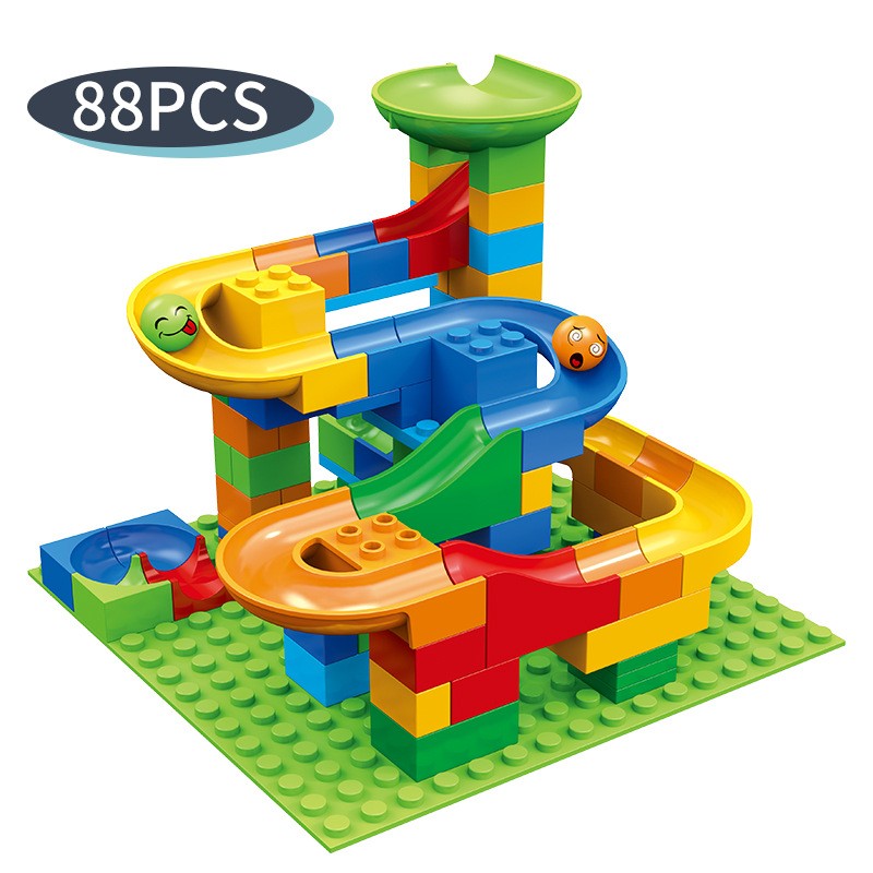 84-504PCS Marble Race Run Bloc - Lego Set Creator ulasan dan harga