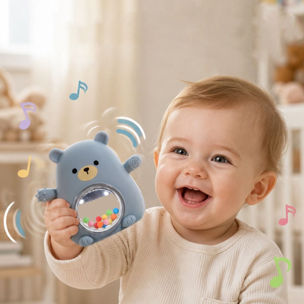 Portable Cute Bear Shape Baby  - Teething Mitten Baby ulasan dan harga