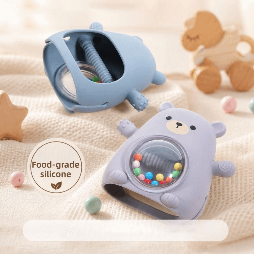 Portable Cute Bear Shape Baby  - Teething Mitten Baby ulasan dan harga