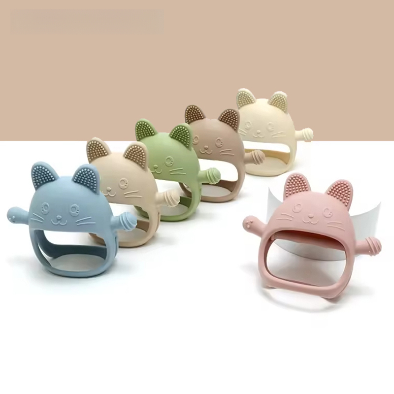 1PC Baby Silicone Teethers Glo - Teething Mitten Baby ulasan dan harga