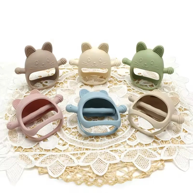 1PC Baby Silicone Teethers Glo - Teething Mitten Baby ulasan dan harga