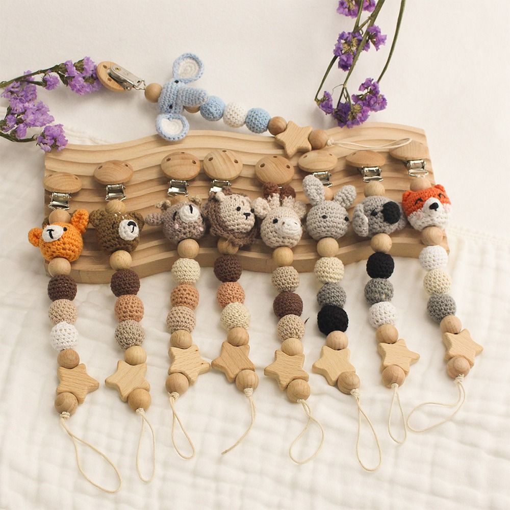 Baby Wooden Pacifier Clip Wood - Baby Products Moisturizer ulasan dan harga
