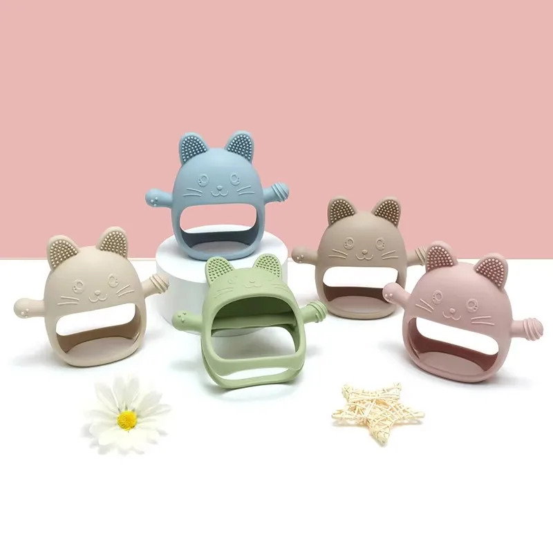 1PC Baby Silicone Teethers Glo - Teething Mitten Baby ulasan dan harga