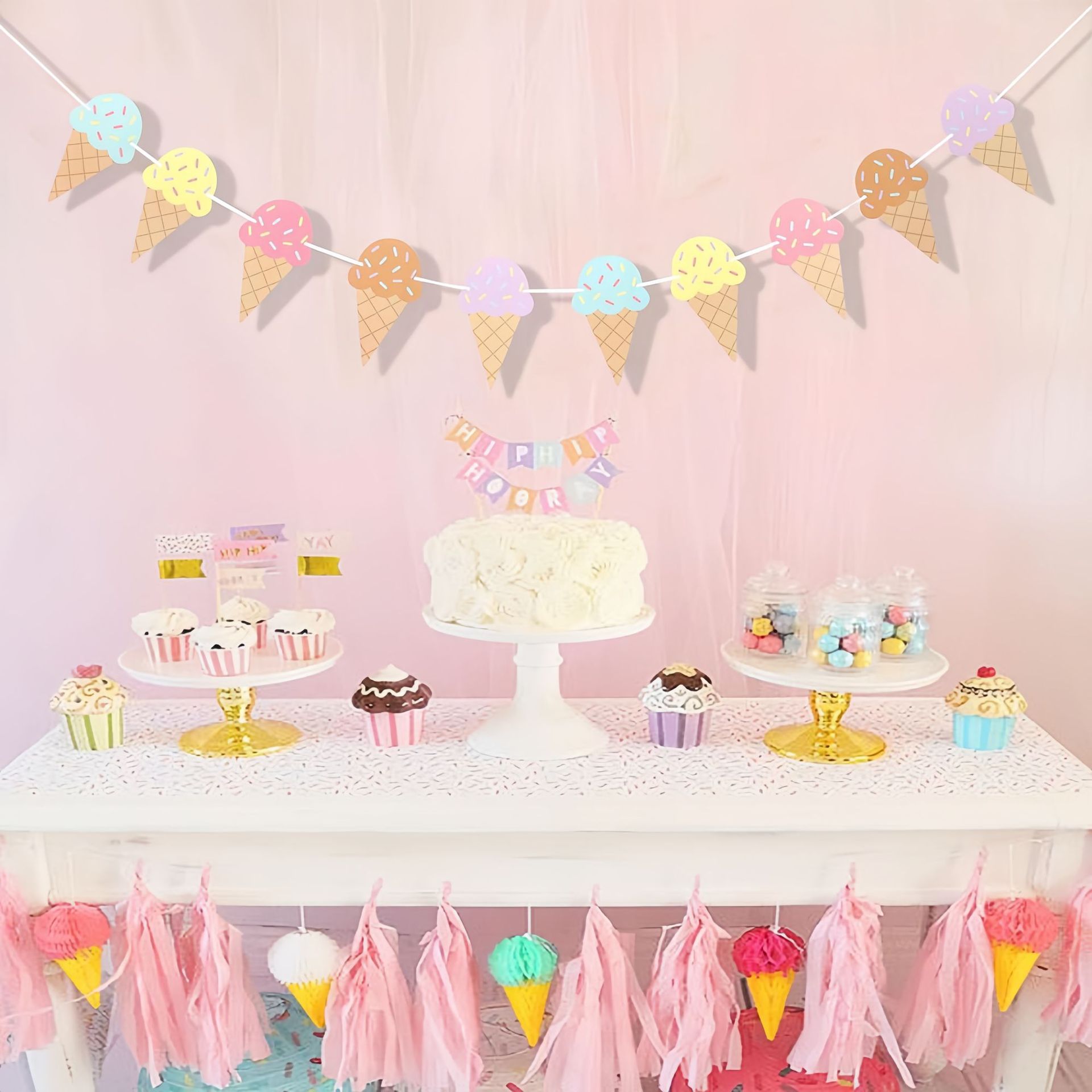 Sweet Ice Cream Theme Paper Ba - Baby Products Moisturizer ulasan dan harga