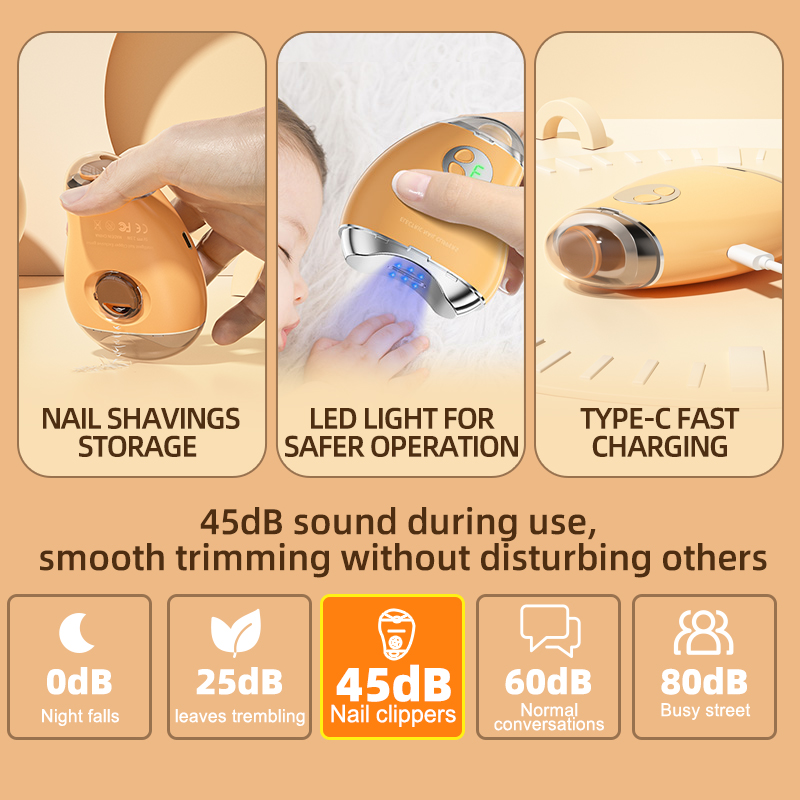 2in1 Automatic Nail Clipper El - Baby Nail Trimmer Electric ulasan dan harga