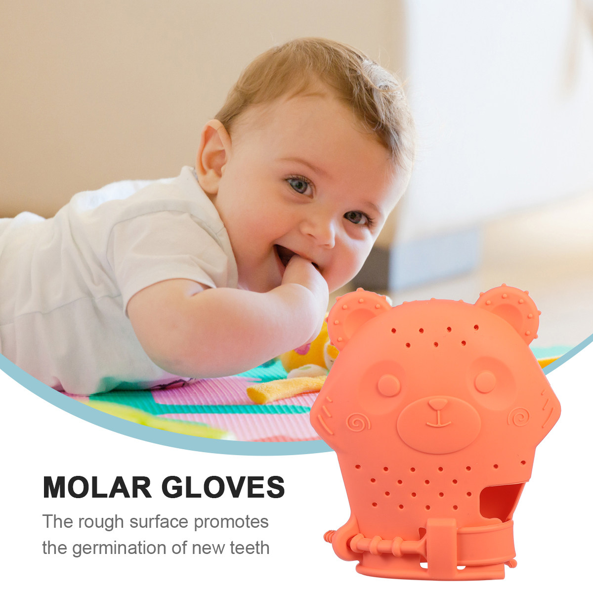 Safe Teether Glove Safe Teethi - Teething Mitten Baby ulasan dan harga